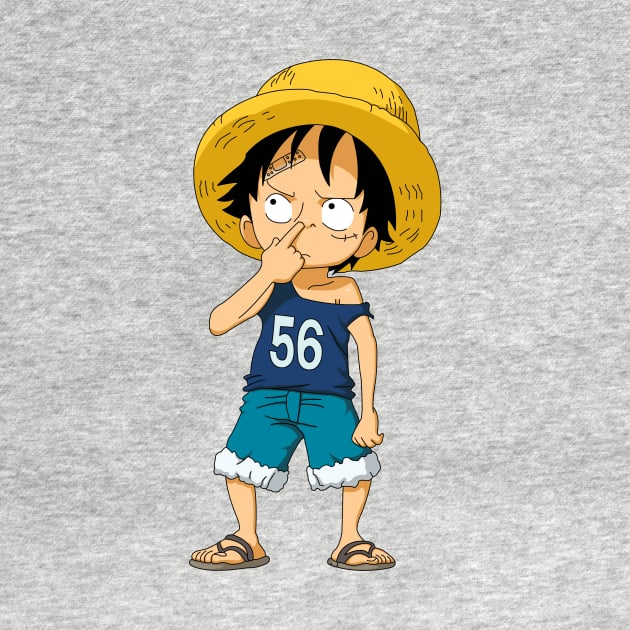 Monkey D Luffy Kid Ver by AnimeTee